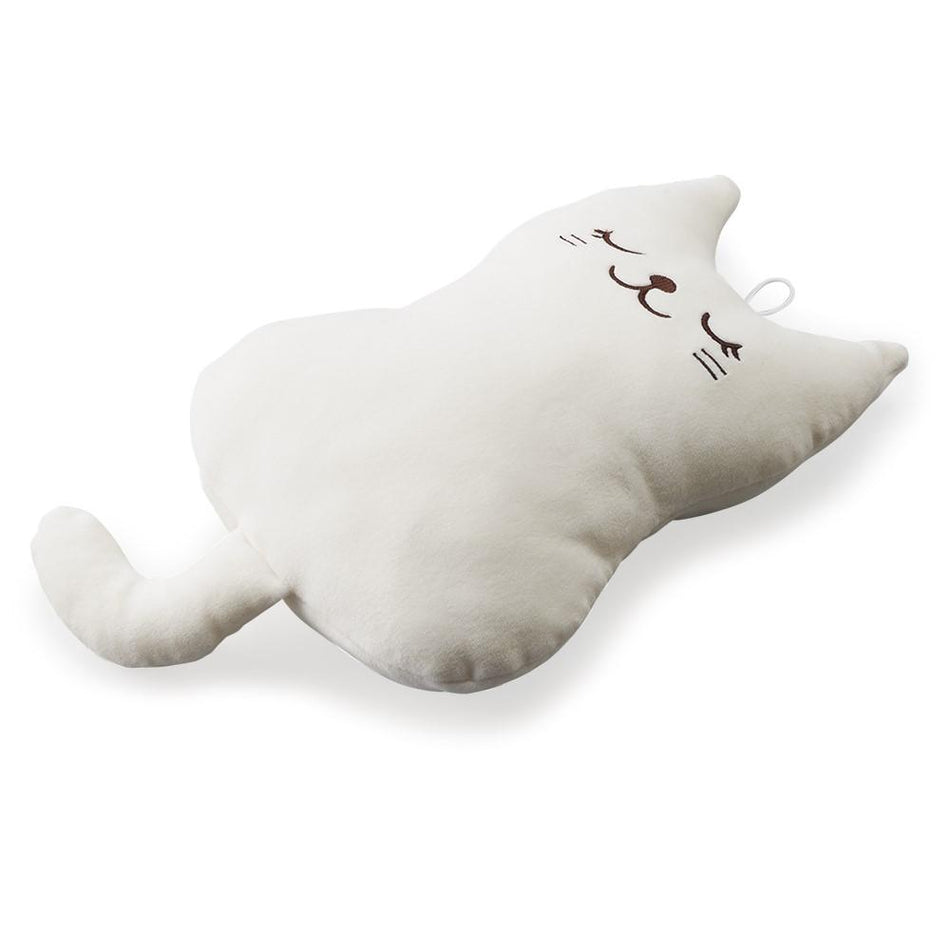 Nyanta Club White Catty Thermal Retaining Pillow