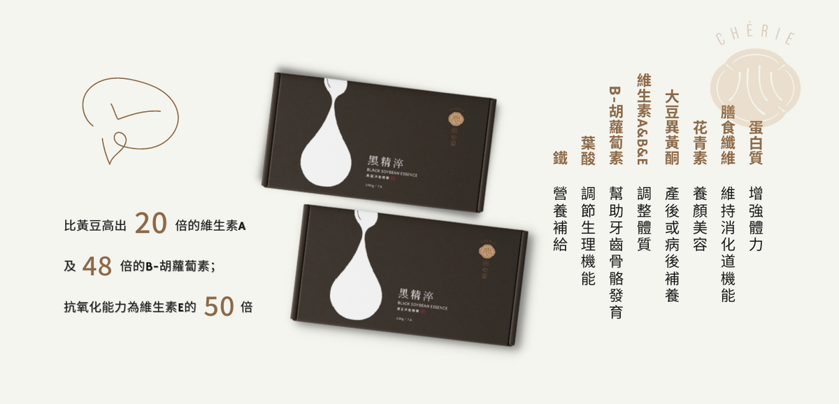 Chérie Black Soybean Essence 7 packs