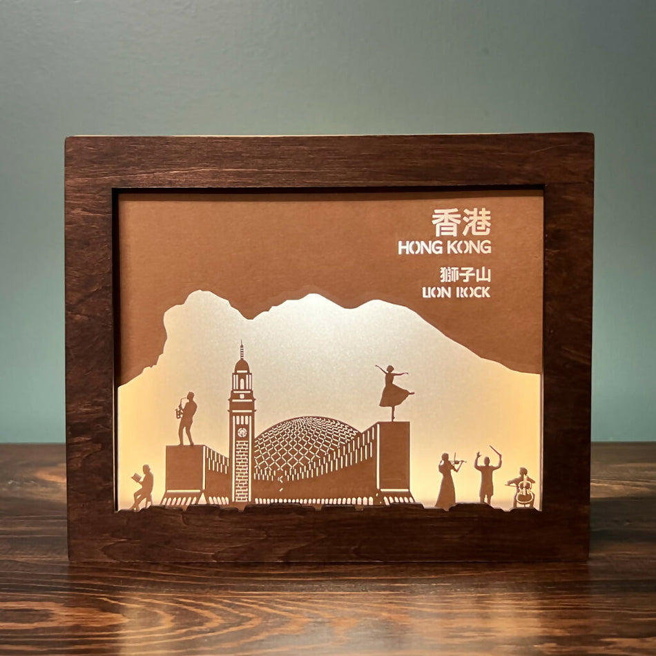 Handmade Light Box featuring Hong Kong-themed Silhouette Cards 手工燈箱 x 香港特色剪影卡