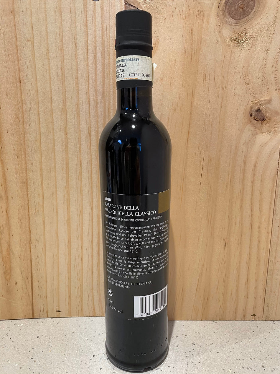 Recchia Amarone Della Valpolicella Classico 2010 500ml (Tax Included)