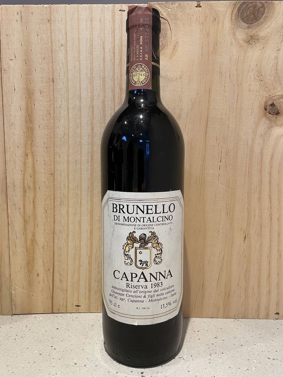 Capanna Brunello di Montalcino Riserva 1983 750ml (Tax Included)