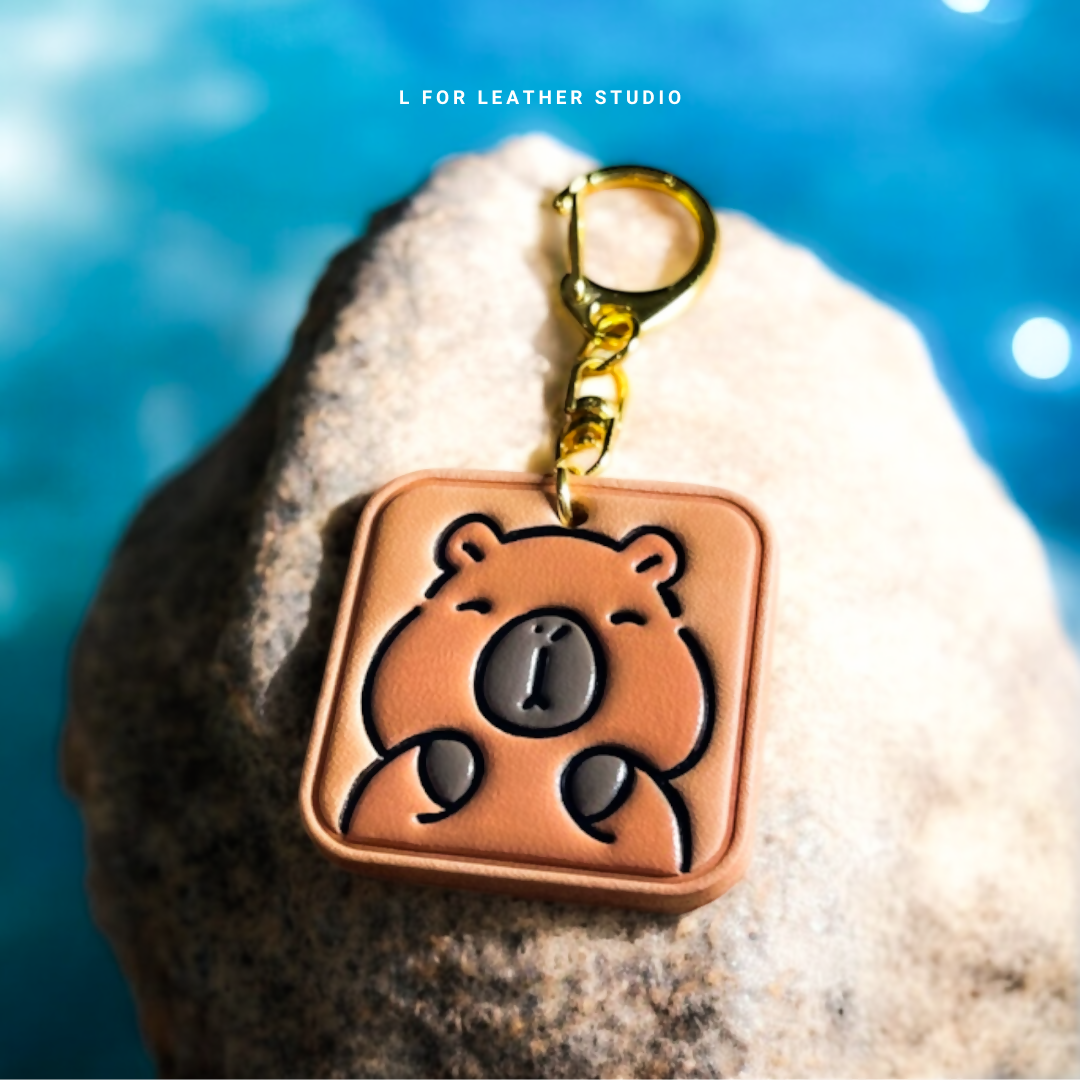 Capybara Leather Charm-original