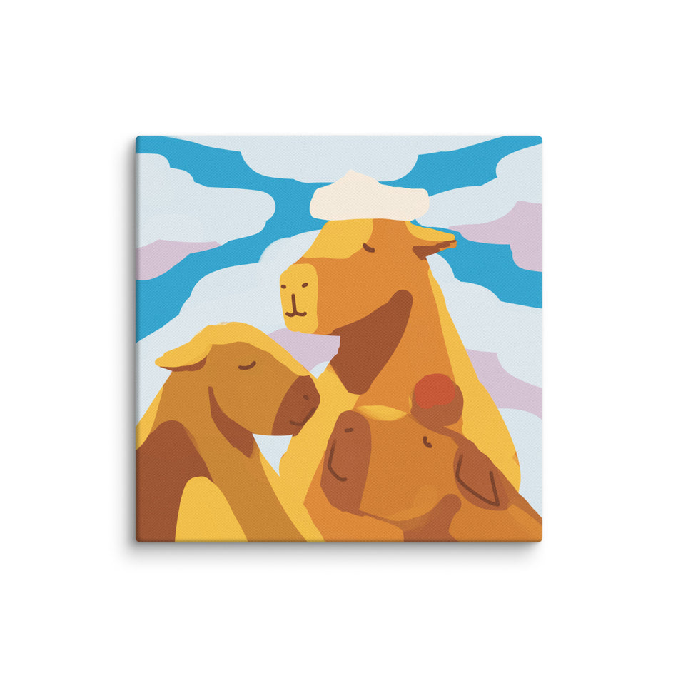 Capybara Bath Canvas