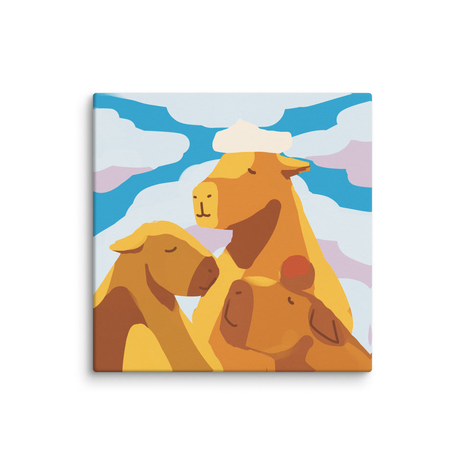 Capybara Bath Canvas