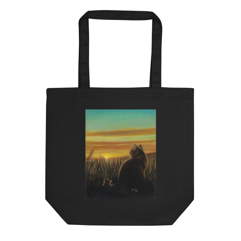 CAT SUNSET Eco Tote Bag