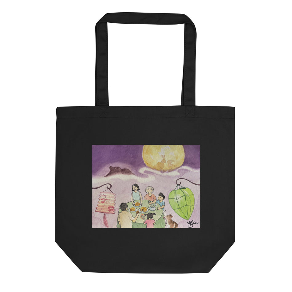 Mid-Autumn Moon with figures Eco Tote Bag