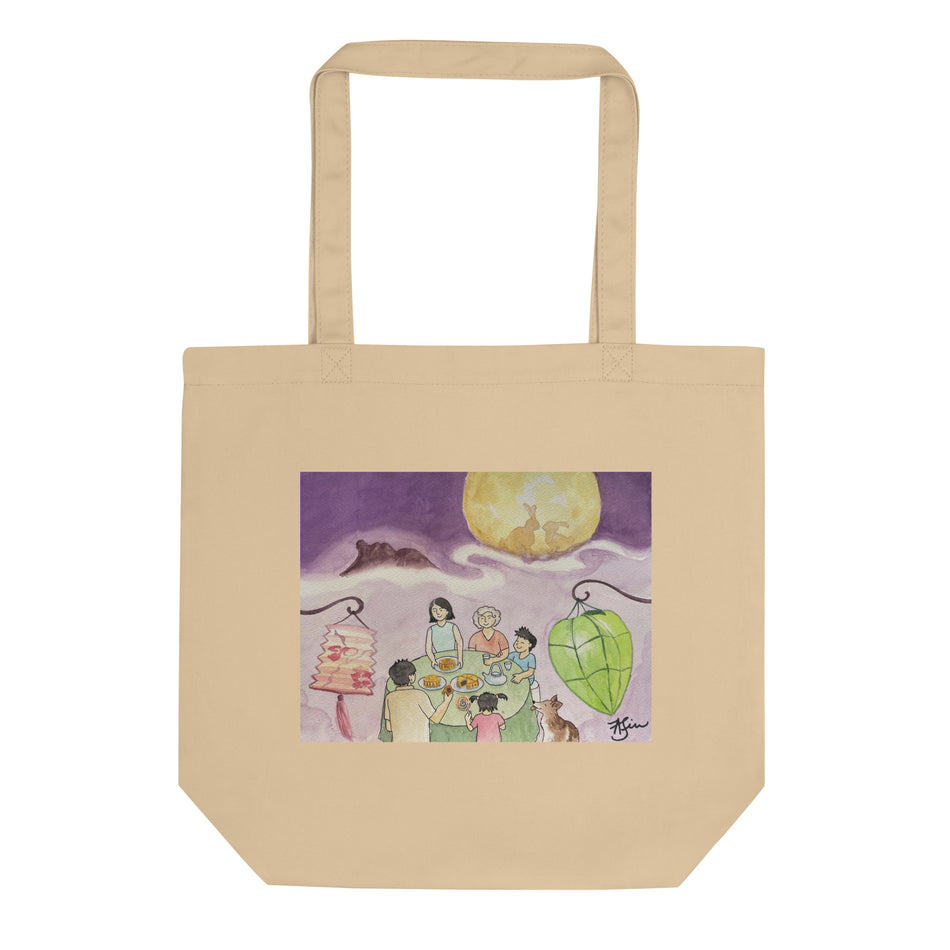 Mid-Autumn Moon with figures Eco Tote Bag