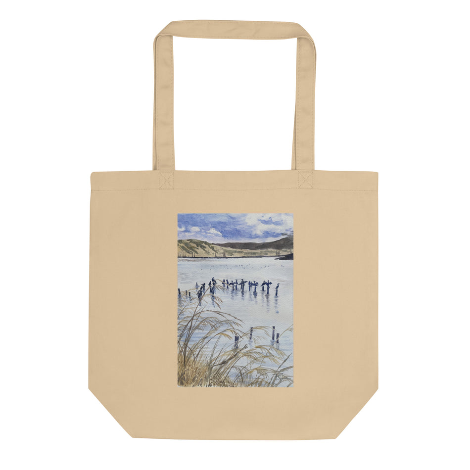 Shoreline Wetland with Cormorants Eco Tote Bag