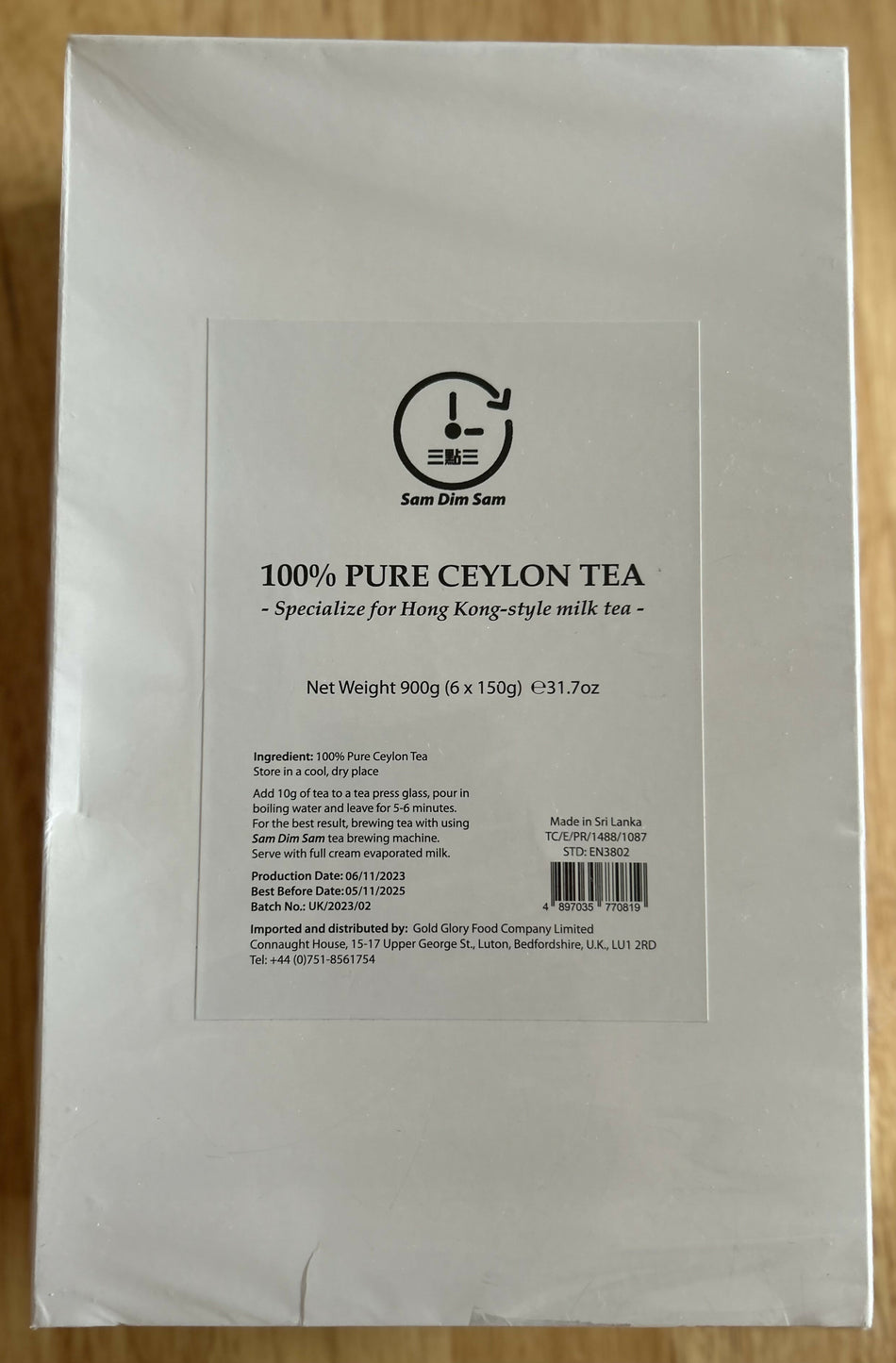 Sam Dim Sam Ceylon Tea 150g x 6 pluches