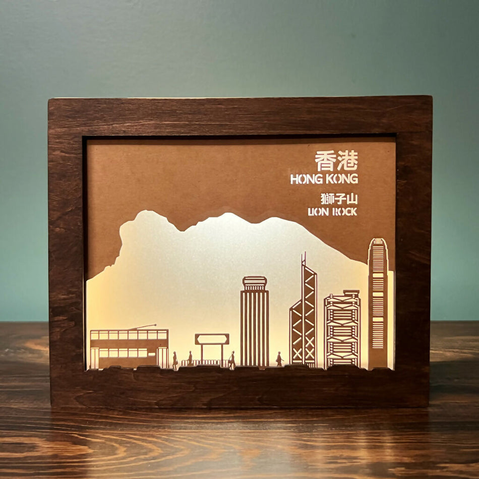 Handmade Light Box featuring Hong Kong-themed Silhouette Cards 手工燈箱 x 香港特色剪影卡