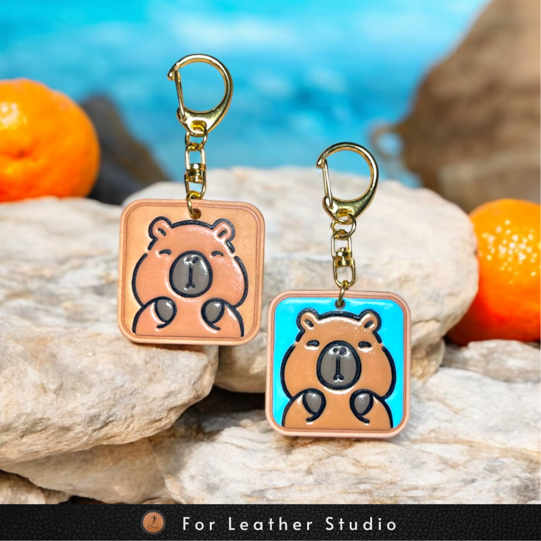 Capybara Leather Charms