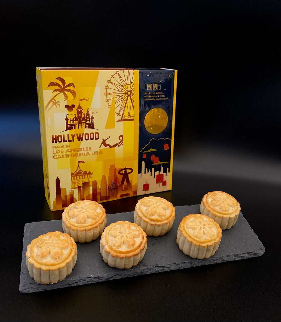 6pcs HK Style Custard Mooncakes