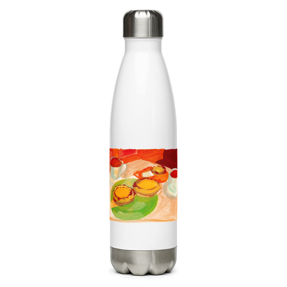 Breakfast at the Diner stainless steel water bottle