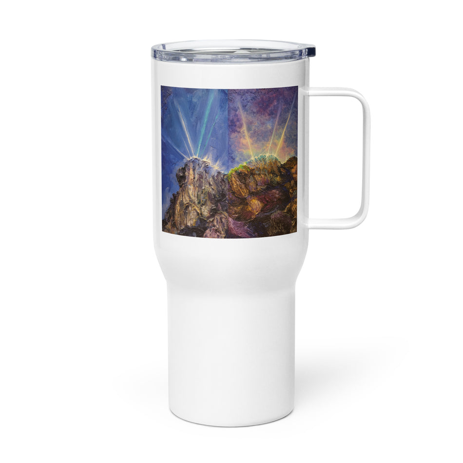 Light Transformers 變形金光 Travel mug with a handle