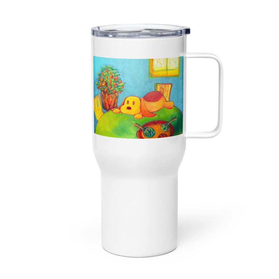 HOME Travel mug with a handle