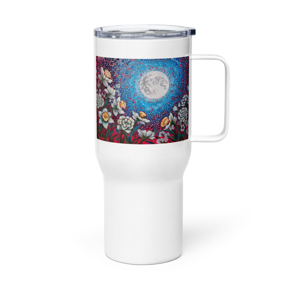 望明月 Travel mug with a handle