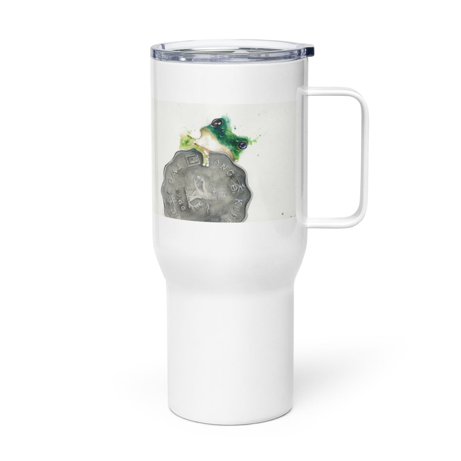 Emilism Frog Travel mug with a handle