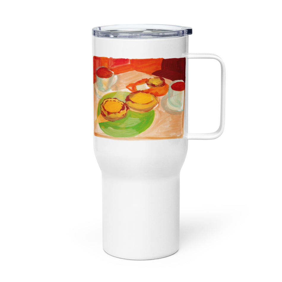 Breakfast at the Diner travel mug with a handle