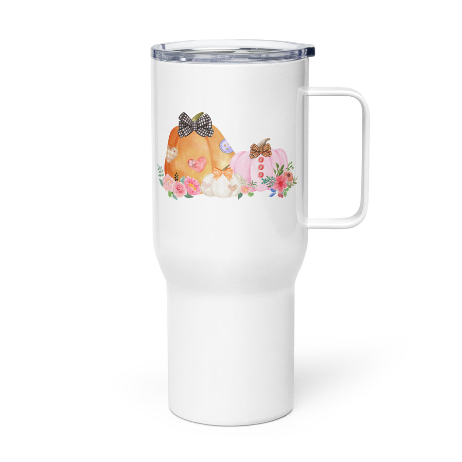 Pumpkin Harvest Travel mug with a handle