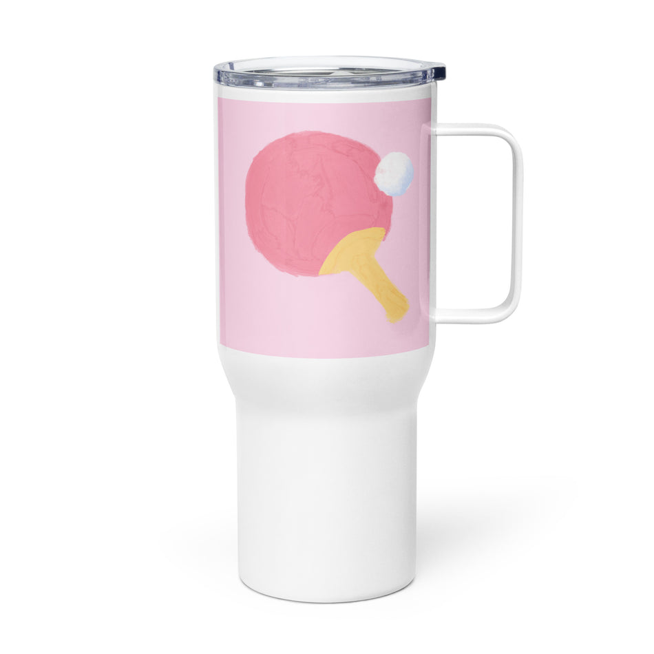 Ping Pong travel mug with a handle