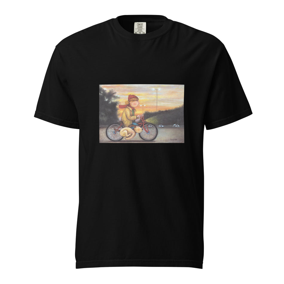 BIKE DOG Unisex garment-dyed heavyweight t-shirt