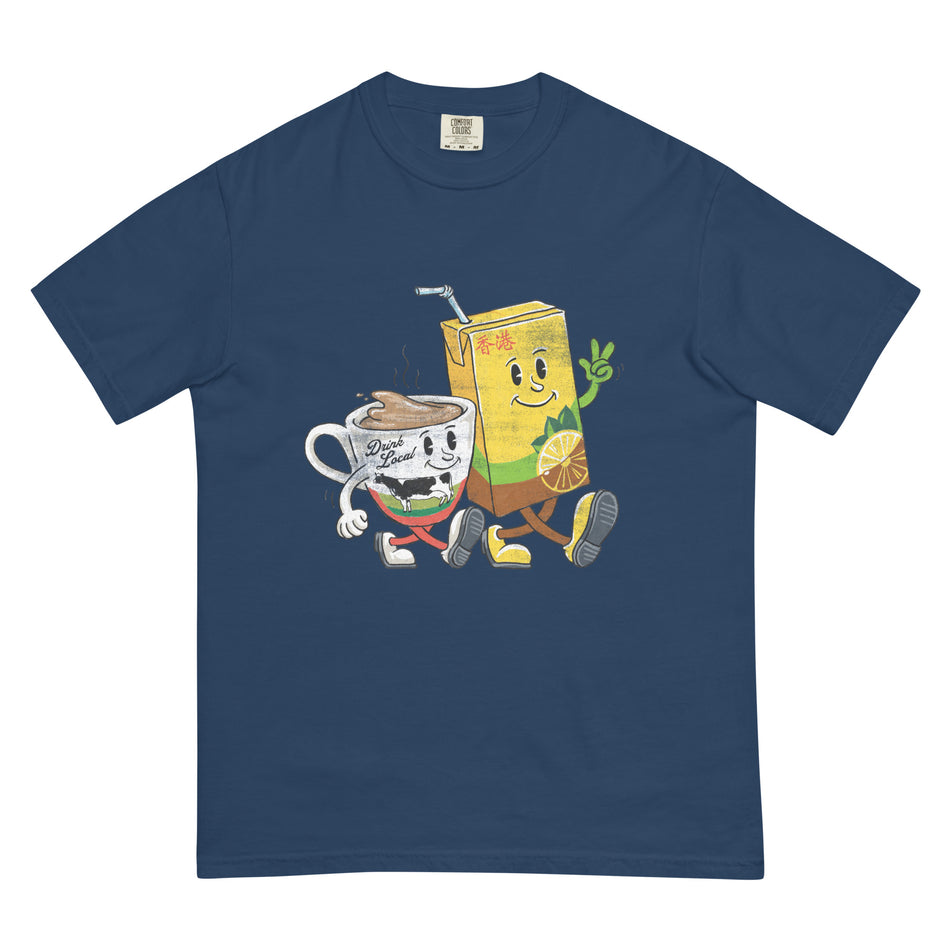 Tea Buddies unisex garment-dyed heavyweight t-shirt