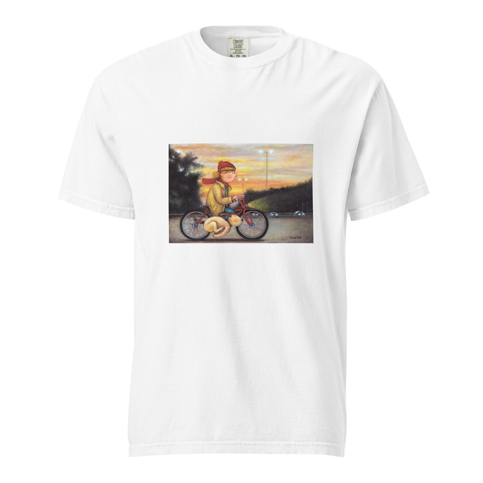 BIKE DOG Unisex garment-dyed heavyweight t-shirt