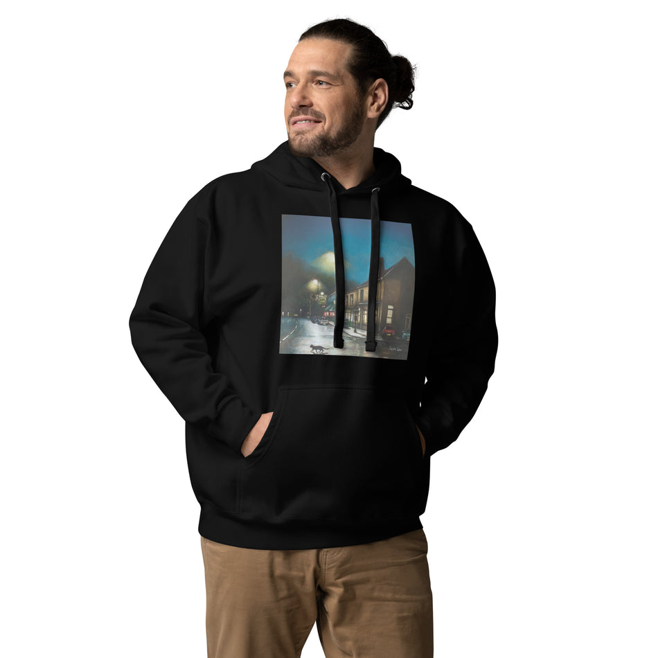 Cat Outside the Pub Supplied unisex hoodie