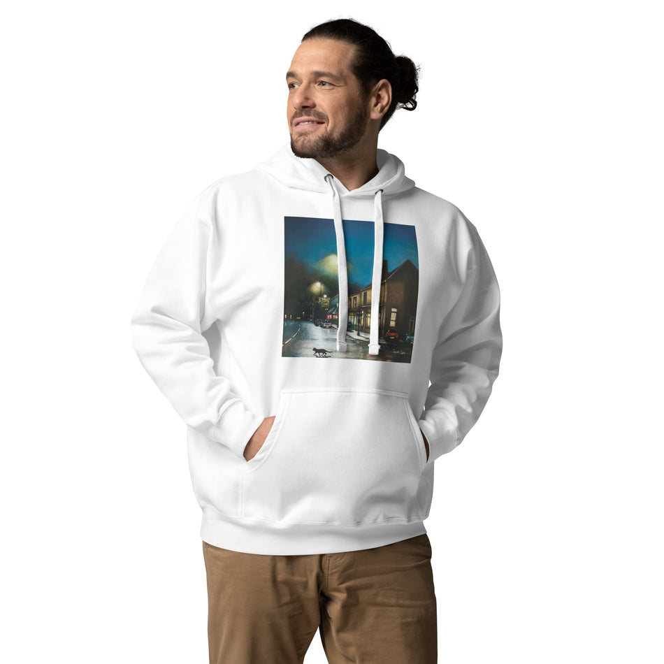 Cat Outside the Pub Supplied unisex hoodie