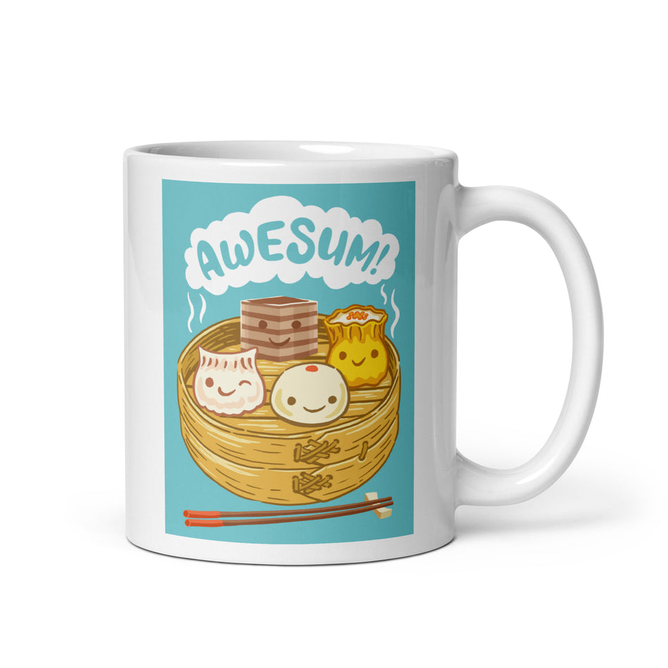 Awesum Dim Sum white glossy mug